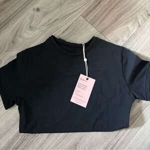 Quince size medium cotton bodysuit black